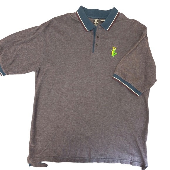 Warner Bros. Studio Store Other - Vintage 1997 Warner Bros Studio Store Wally Gator Polo Shirt Mens XXL Burgundy